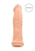 RealRock Penis Sleeve 6 - péniszköpeny (17 cm, natúr)