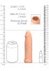 RealRock Penis Sleeve 6 - péniszköpeny (17 cm, natúr)