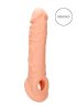 RealRock Penis Sleeve 8 - péniszköpeny (21 cm, natúr)