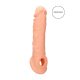RealRock Penis Sleeve 8 - péniszköpeny (21 cm, natúr)