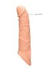 RealRock Penis Sleeve 8 - péniszköpeny (21 cm, natúr)