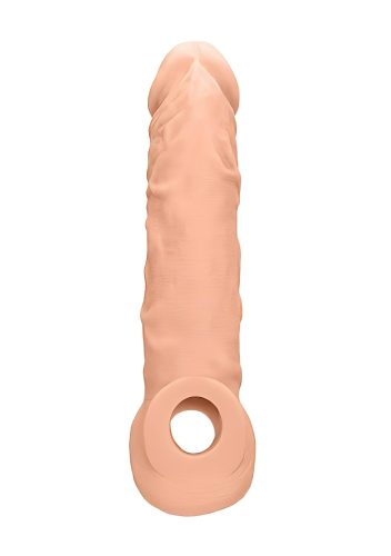 RealRock Penis Sleeve 8 - péniszköpeny (21 cm, natúr)