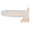 RealRock Penis Sleeve 8 - péniszköpeny (21 cm) - sötét natúr