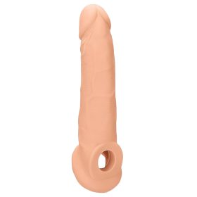   RealRock Penis Sleeve 9 - élethű péniszköpeny hosszabbító (21,5 cm, testszínű)