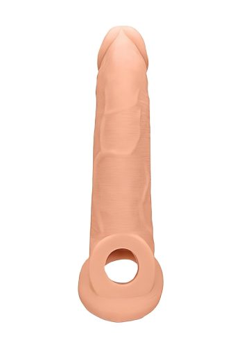 RealRock Penis Sleeve 9 - péniszköpeny (21,5 cm, natúr)