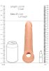 RealRock Penis Sleeve 9 - péniszköpeny (21,5 cm, natúr)