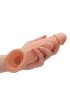 RealRock Penis Sleeve 9 - péniszköpeny (21,5 cm, natúr)