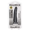 RealRock Slim realisztikus dildó - 15,5cm (fekete)