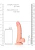 RealRock - tapadókorongos, realisztikus dildó - 15,5cm (natúr)