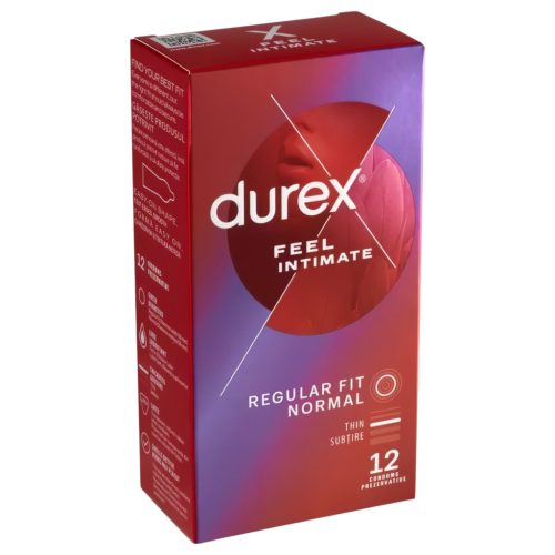 Durex Feel Intimate - vékonyfalú óvszer (12 db)