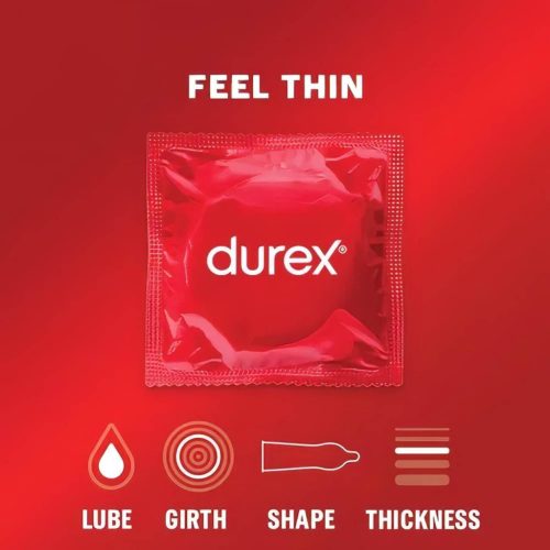 Durex Feel Thin - élethű érzés óvszer (12 db)