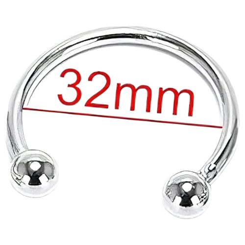 Rozsdamentes fém makkgyűrű - ejakuláció késleltetéshez (32 mm)
