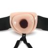 Dr. Skin 6,5 - üreges felcsatolható dildó - 15 cm (natúr)