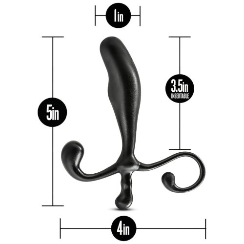 Anal Adventures - prosztata dildó és masszírozó (fekete)