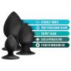 Anal Adventures Platinum Stout - anál plug szett - 3 db (fekete)