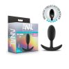 Anal Adventures Platinum M - anál plug (fekete, közepes)