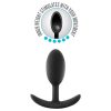 Anal Adventures Platinum M - anál plug (fekete, közepes)