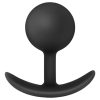 Anal Adventures Platinum Vibra Plug - anál dildó (fekete)
