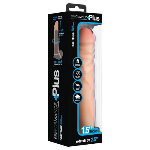 Performance Plus 2,5 - heregyűrűs péniszköpeny (natúr)