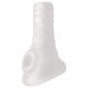 Perfect Fit Breeder - nyitott péniszköpeny (10 cm, fehér)