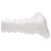 Perfect Fit Breeder - nyitott péniszköpeny (10 cm, fehér)