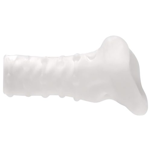 Perfect Fit Breeder - nyitott péniszköpeny (10 cm, fehér)
