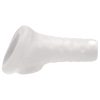Perfect Fit Breeder - nyitott péniszköpeny (10 cm, fehér)