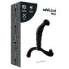 Addicted Toys - prosztata masszírozó és gátizgató dildó (fekete, 11,3 cm)