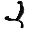 Addicted Toys - prosztata masszírozó és gátizgató dildó (fekete, 11,3 cm)