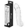 Addicted Toys - péniszköpeny heregyűrűvel - 22 cm (áttetsző)