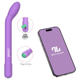   Adalet Gently - App-vezérelt G-pont és prosztata vibrátor (lila)