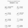 Adalet Gently - App-vezérelt G-pont és prosztata vibrátor (lila)