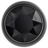 Evolved Black Gem - fém anál plug szett, fekete kővel (ezüst)