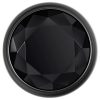 Evolved Black Gem - fém anál plug szett, fekete kővel (ezüst)