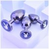 Playboy - anál plug szett - 3 részes (ezüst)