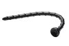 Hosed Swirl Thin Anal Snake 18 - anál dildó (fekete)