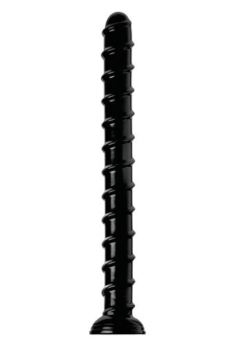 Hosed Swirl Tchick Anal Snake 18 - csavart, extra hosszú anál dildó (fekete)