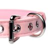 Master Series Golden Kitty - masnis nyakörv csengővel, fetish kiegészítő (pink)
