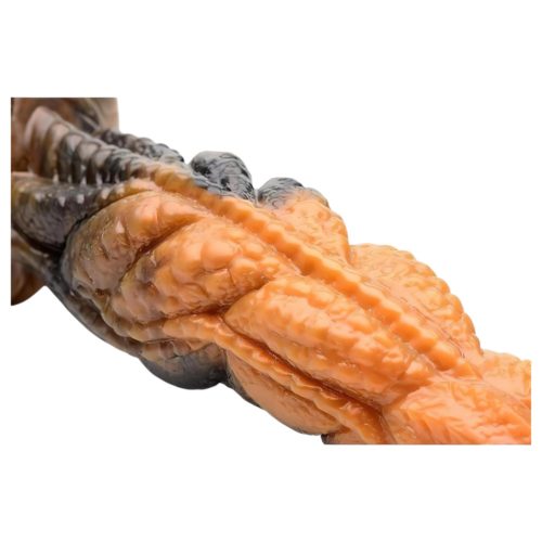 Creature Cocks Ravager - textúrált szilikon dildó - 20cm (narancs)