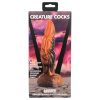 Creature Cocks Ravager - textúrált szilikon dildó - 20cm (narancs)