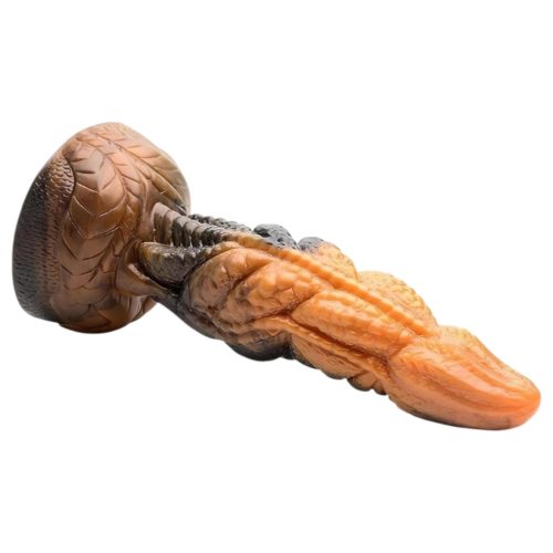 Creature Cocks Ravager - textúrált szilikon dildó - 20cm (narancs)