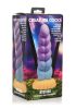 Creature Cocks Mystique - unikornis dildó - 21 cm (lila-sárga)