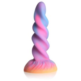   Creature Cocks Moon Rider - világító unikornis dildó (lila-pink)