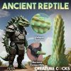 Creature Cocks Stegosaurus - szilikon dildó - 20cm (zöld)