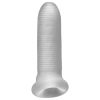 Perfect Fit - Fat Boy Micro Ribbed - péniszköpeny (15 cm, fehér)
