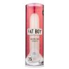 Perfect Fit Fat Boy Micro Ribbed - fehér vastagító péniszköpeny (19 cm)