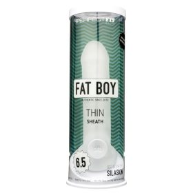 Perfect Fit - Fat Boy Thin - péniszköpeny (17 cm, fehér)