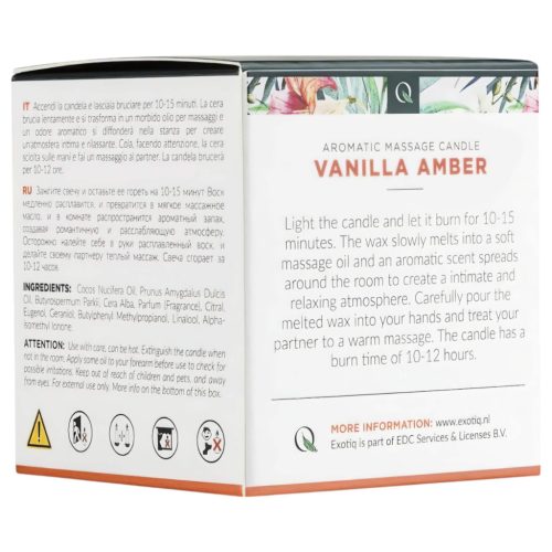 Exotiq - masszázsgyertya - vanília-amber (60 g)