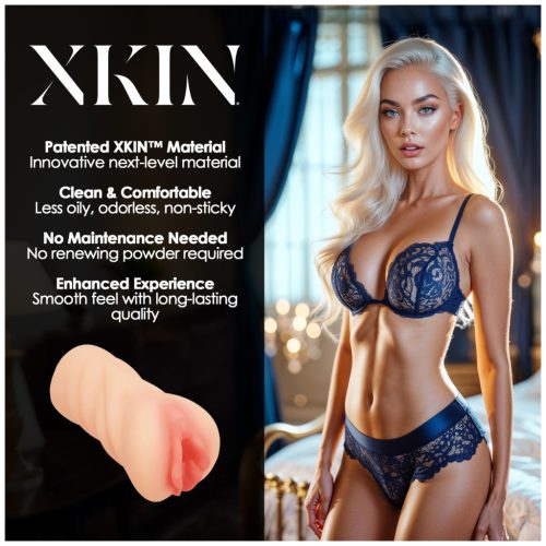 XKIN Desire Alessia - élethű műpunci maszturbátor férfiaknak (testszínű)
