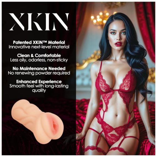 XKIN Seduction Tatiana - élethű műpunci maszturbátor (testszínű)